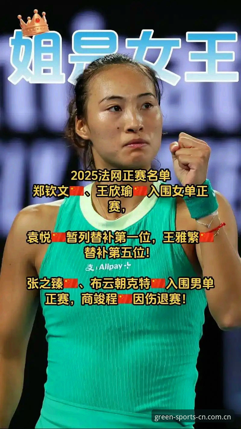 绿茵体育APP登录 法网女单抽签出炉,绿茵体育用户观赛指南:郑钦文非种子出战,王欣瑜张帅迎挑战